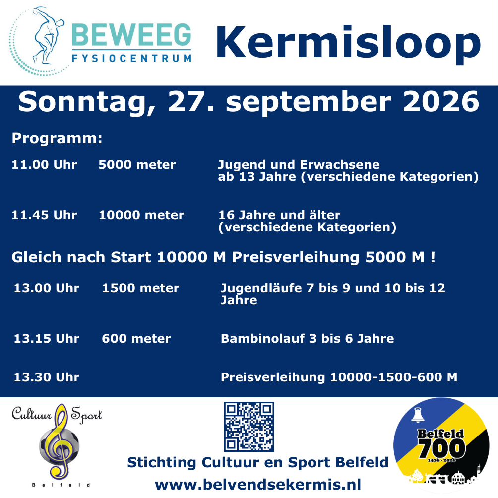 Deutsches Programm Kermisloop 2026
