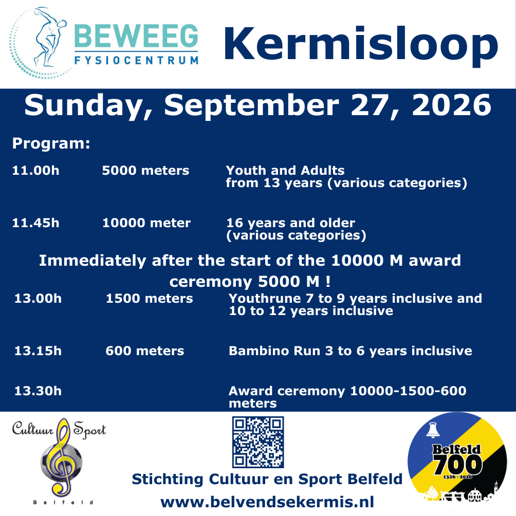 English programme Kermisloop 2026